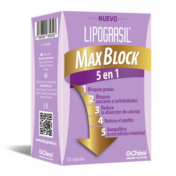 Lipograsil Max Block 5 en 1 120 capsulas