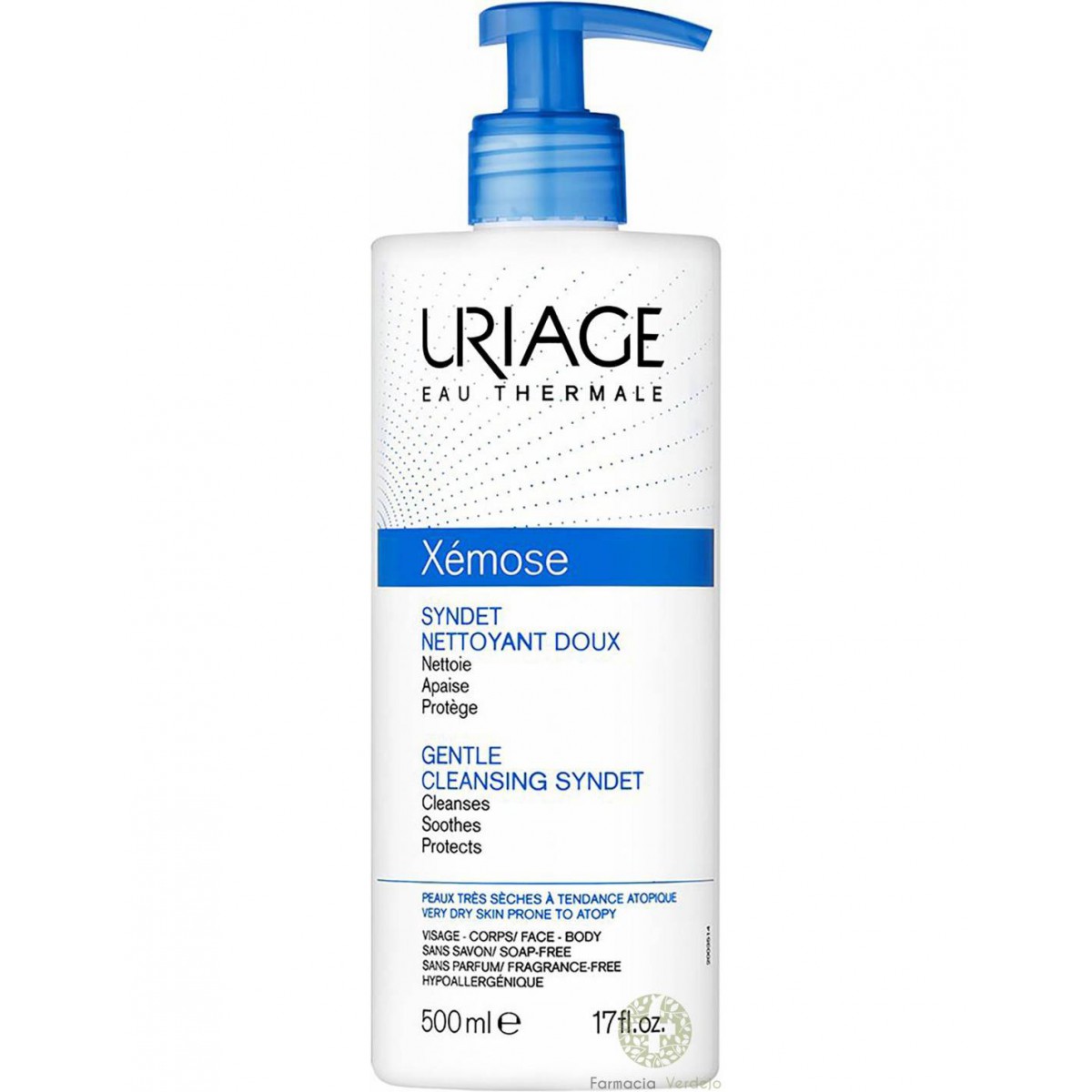 XEMOSE SYNDET EAU THERMALE URIAGE 500 ML LIMPIADOR SIN JABON