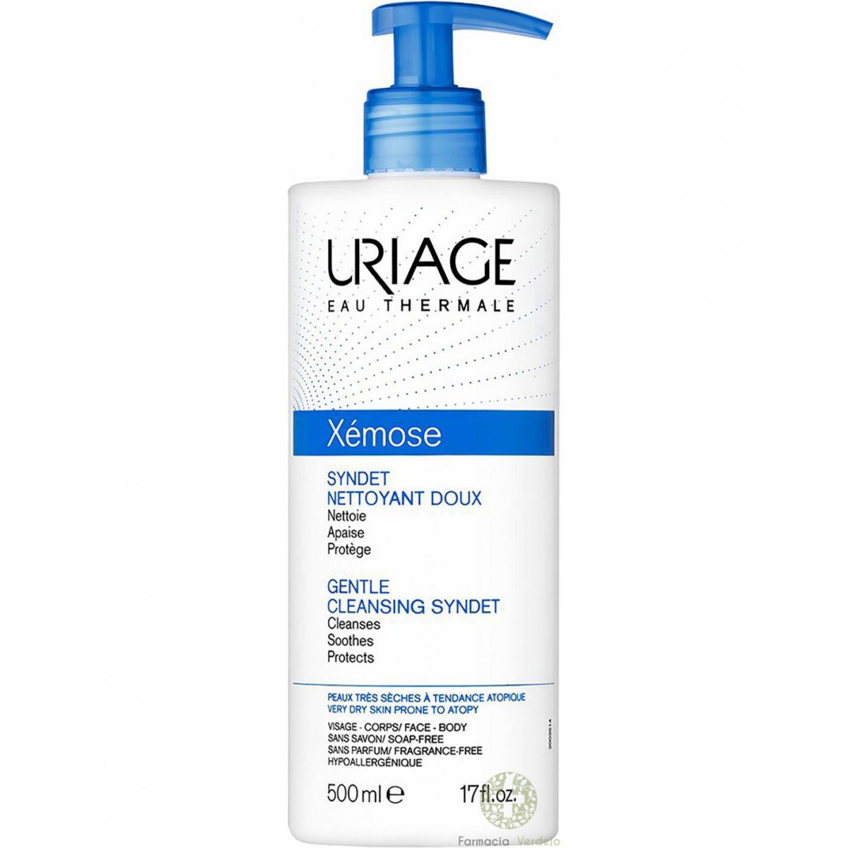 XEMOSE SYNDET EAU THERMALE URIAGE 500 ML LIMPIADOR SIN JABON