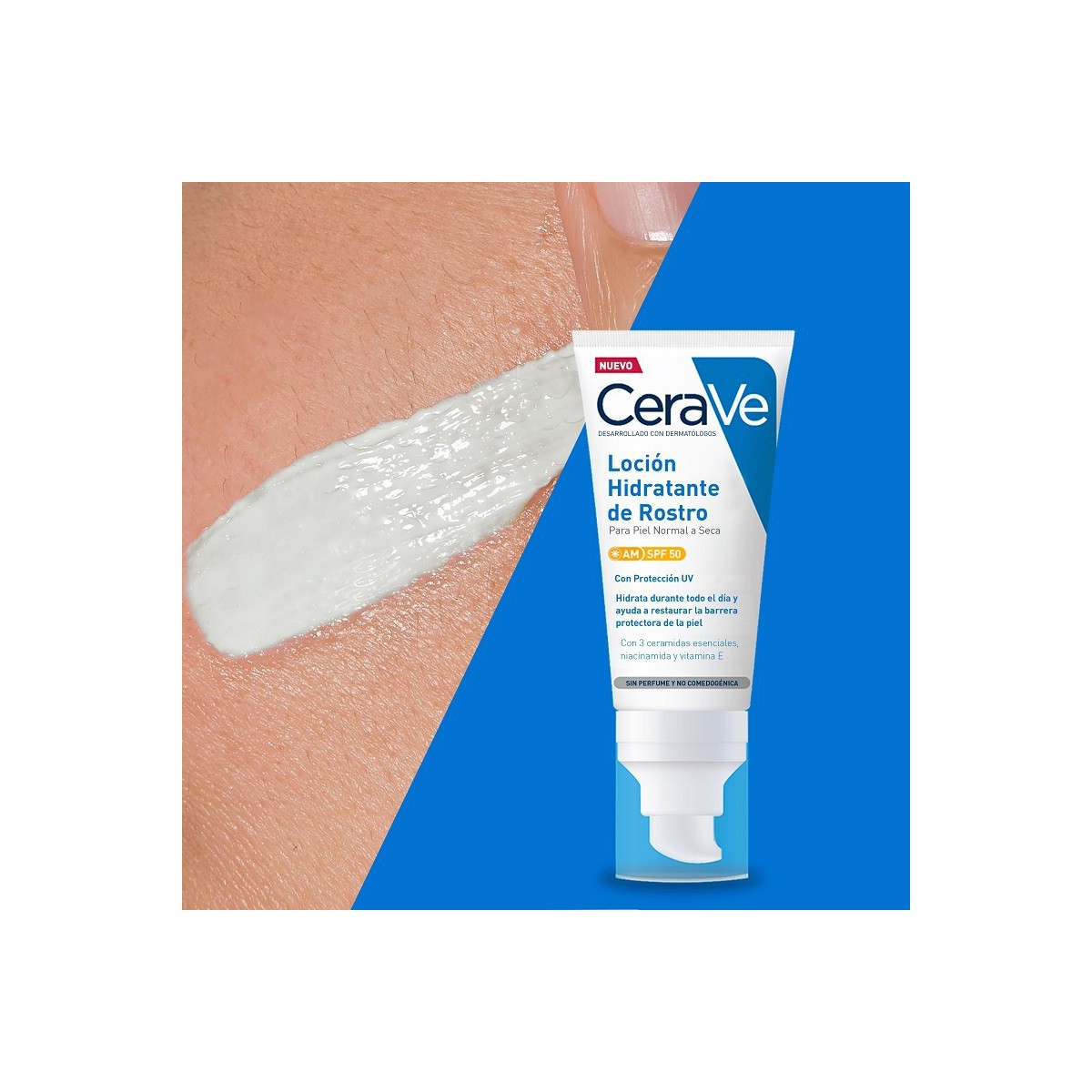 CERAVE LOCION HIDRATANTE DE ROSTRO SPF50 52ML