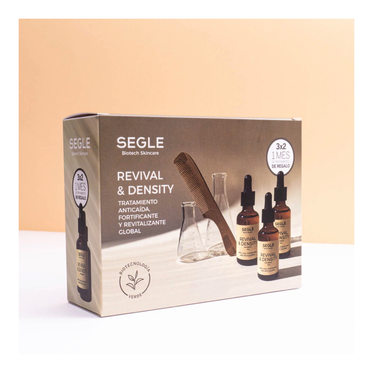 Pack Revival  Density Serum Capilar 1 Mes de Regalo 50 ml x 3 Segle Clinical