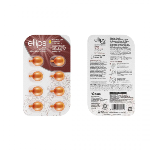 Ellips HAIR VITALITY naranja Tratamiento reparacion... 2