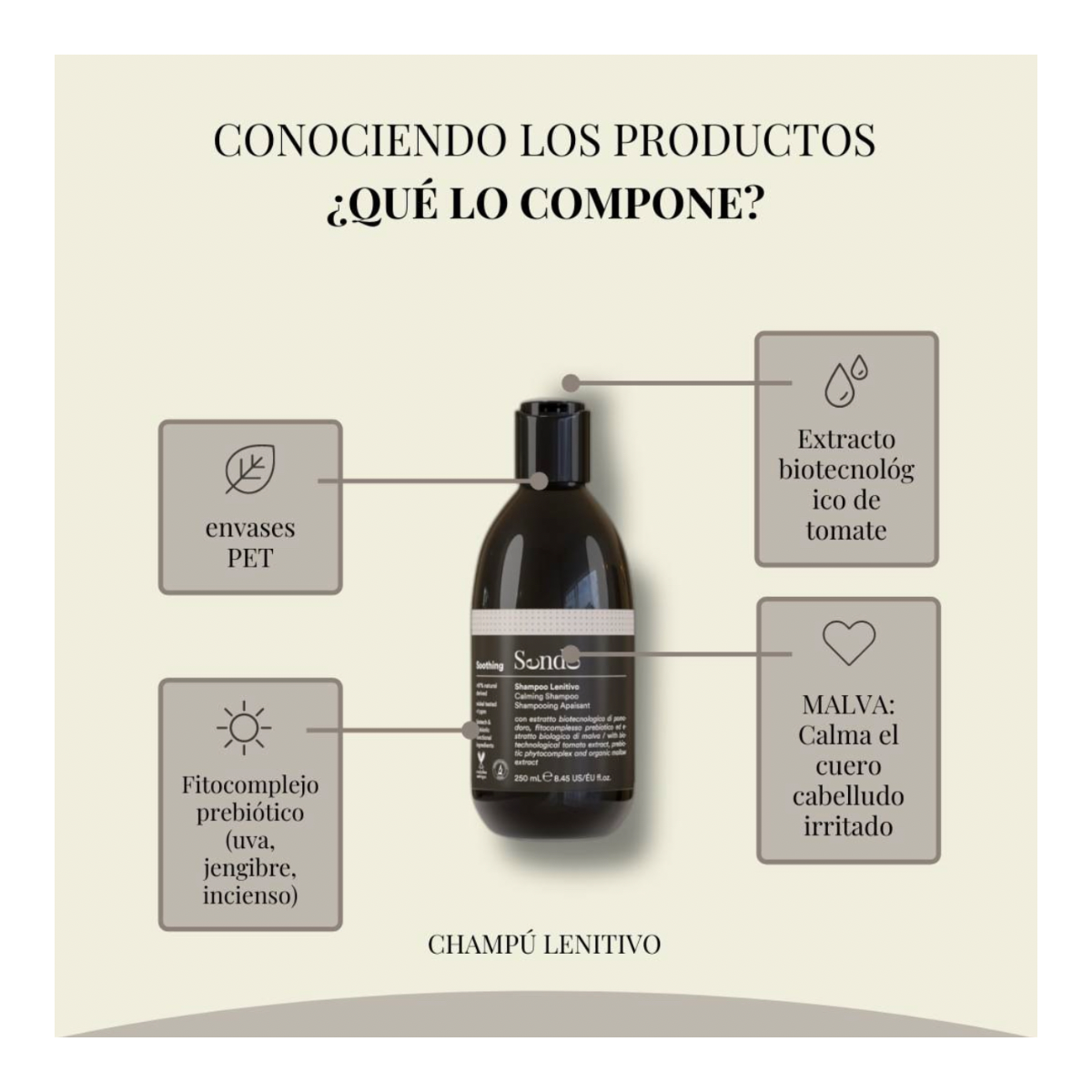 sendo CHAMPÚ LENITIVO calmante 250 ml