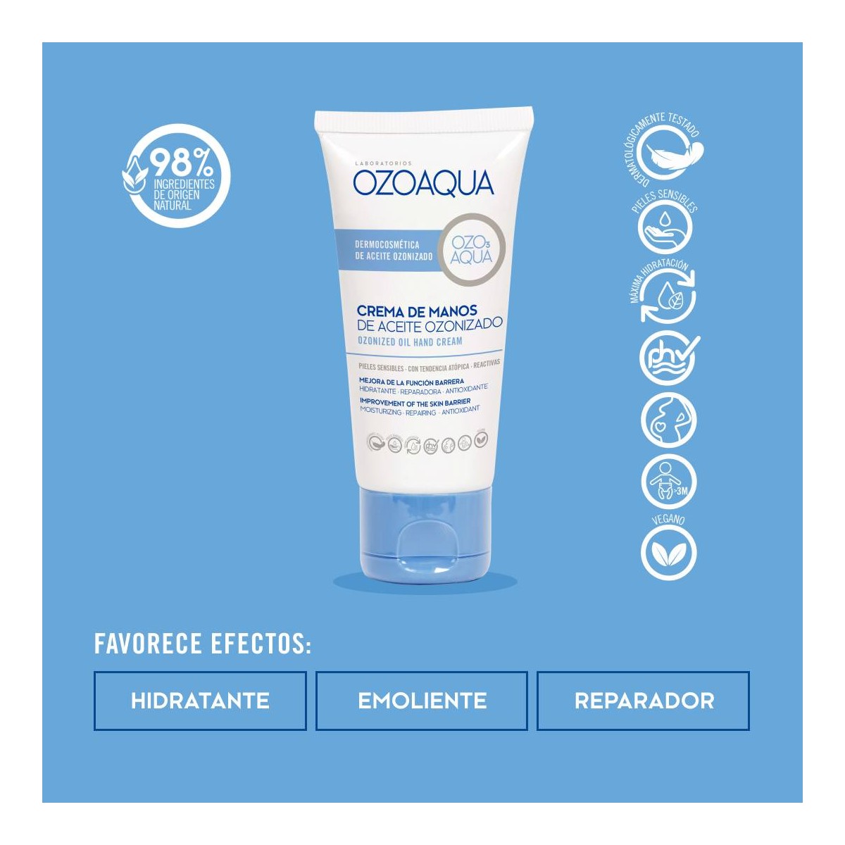 Ozoaqua Crema de Manos de Ozono 50ml