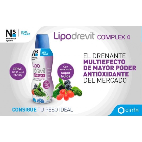 NS Lipodrevit Complex 4 Súper Frutos 450ml