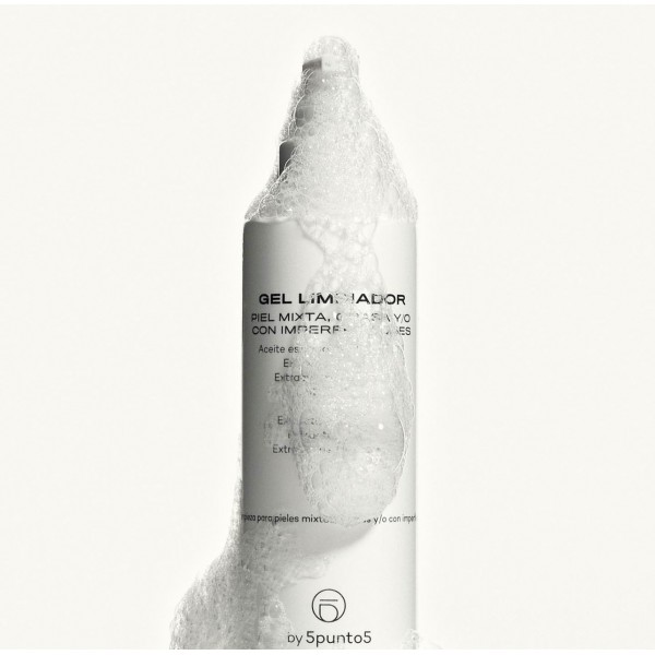 5 punto 5 GEL limpiador piel MIXTA , GRASA y/o CON...