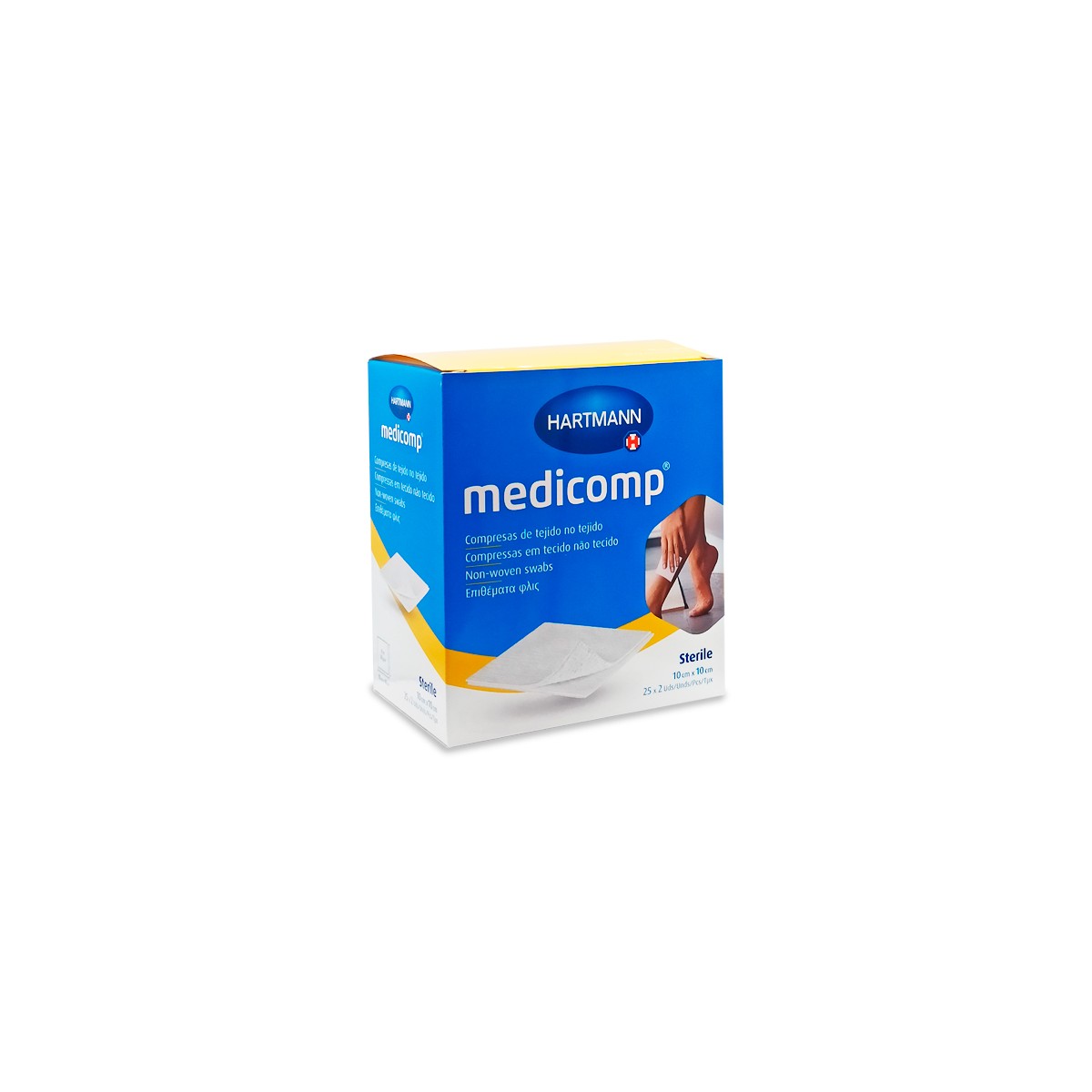 MEDICOMP GASA SUAVE SIN TEJER 10 X 10 CM 25...