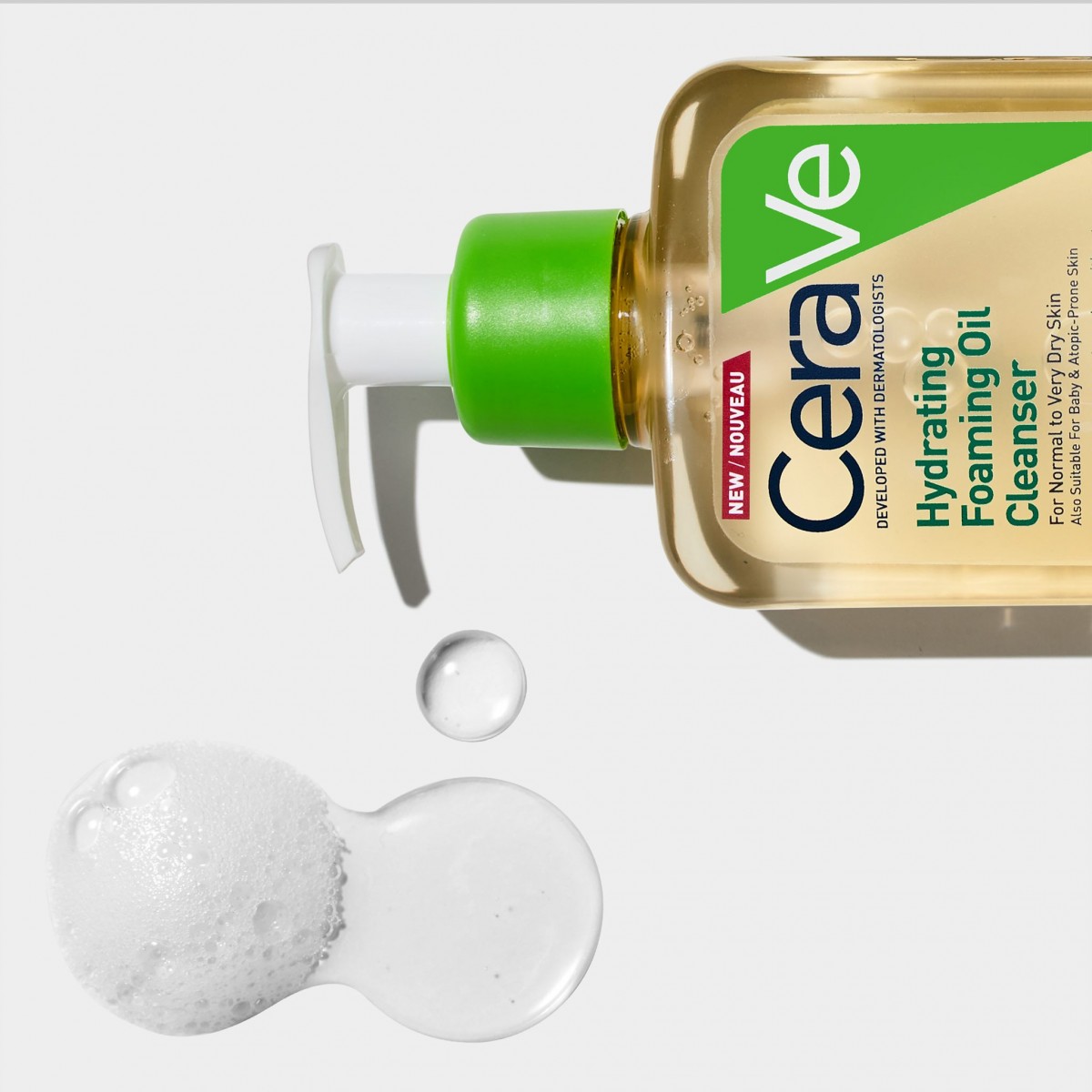 CERAVE, LIMPIADOR EN ACEITE ESPUMOSO HIDRATANTE