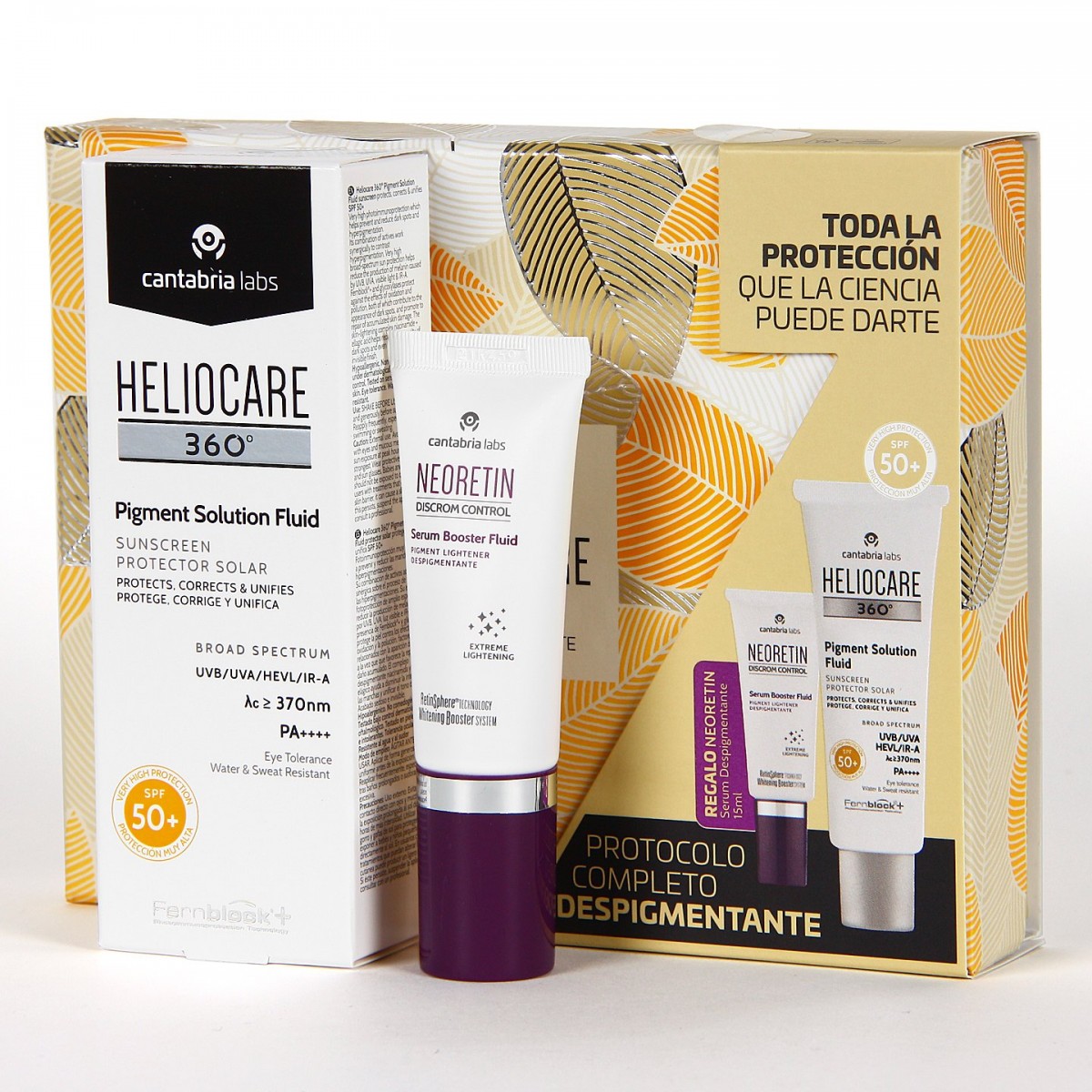 PACK Heliocare 360 Pigment Solution + Neoretin Serum 15ml
