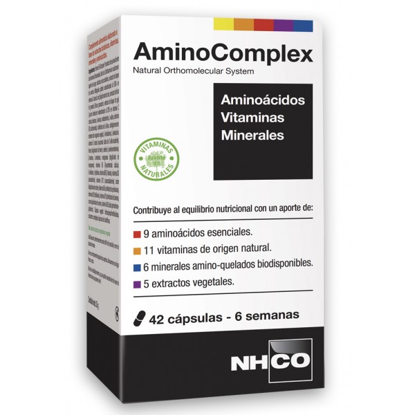 NHCO AminoComplex Aminoácidos, Vitaminas y Minerales  42 Cápsulas
