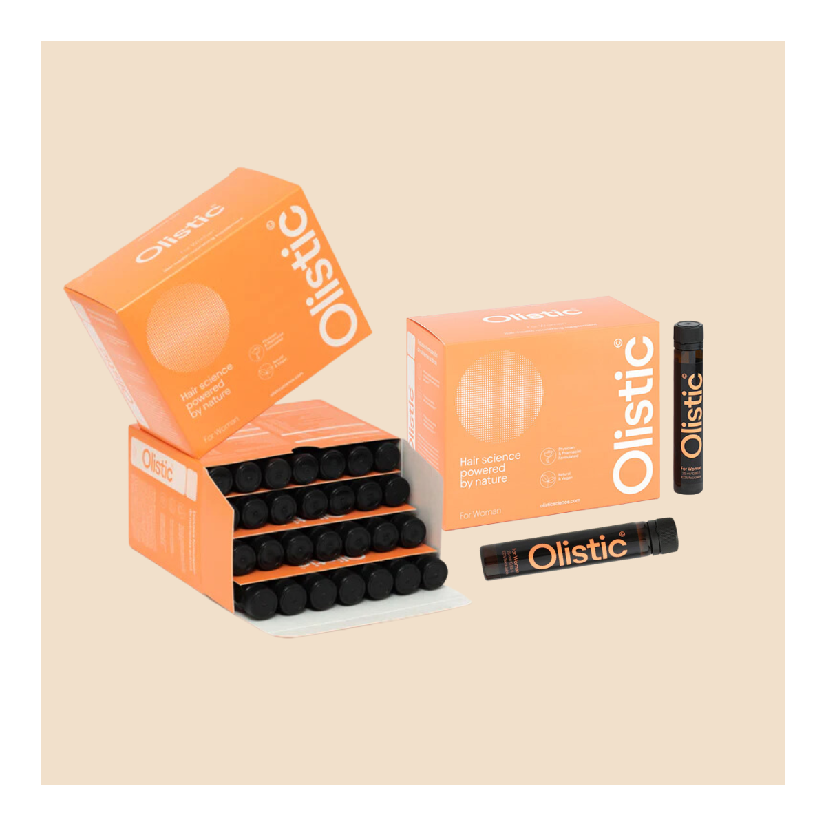 OLISTIC WOMEN Pack Triplo Edición Especial 3x28 viales bebibles + Obsequio Olistic To Go NAVIDAD 2024
