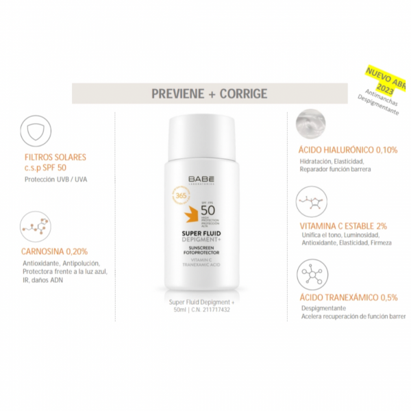 BABE SUPER FLUID DESPIGMENTANTE 50 / 50 ML