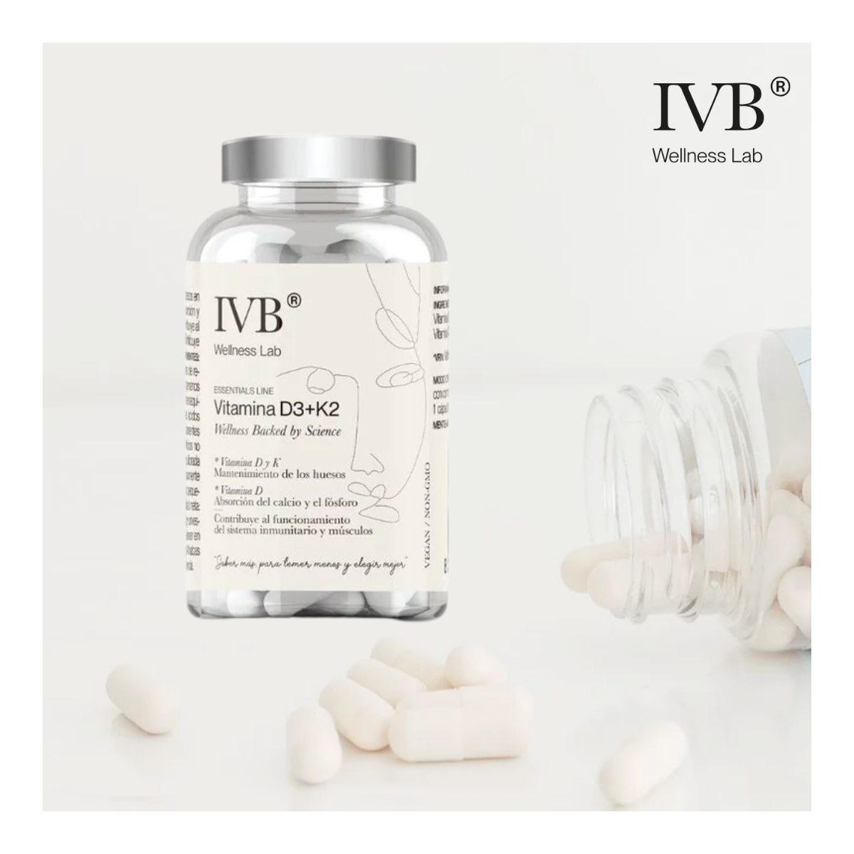 IVB Vitamina D3+K2 60 caps de IVB Wellness Lab