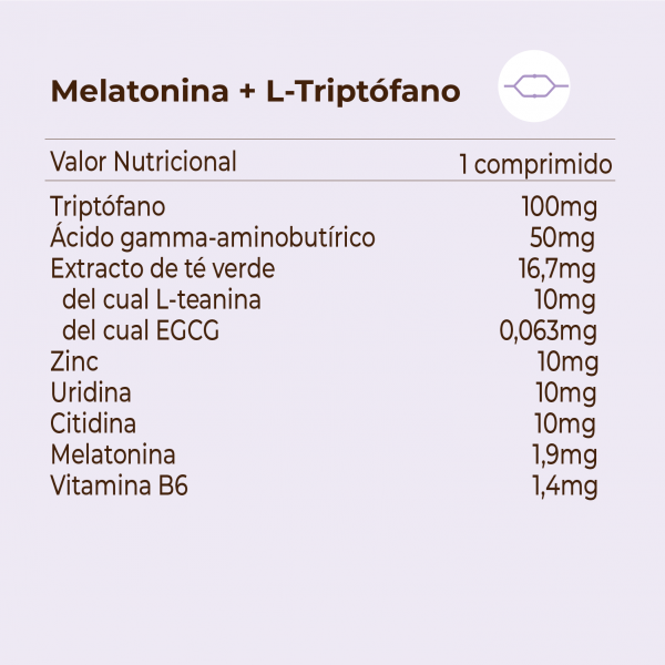 KOBHO MELATONINA + L-TRIPTÓFANO 60 comprimidos 2