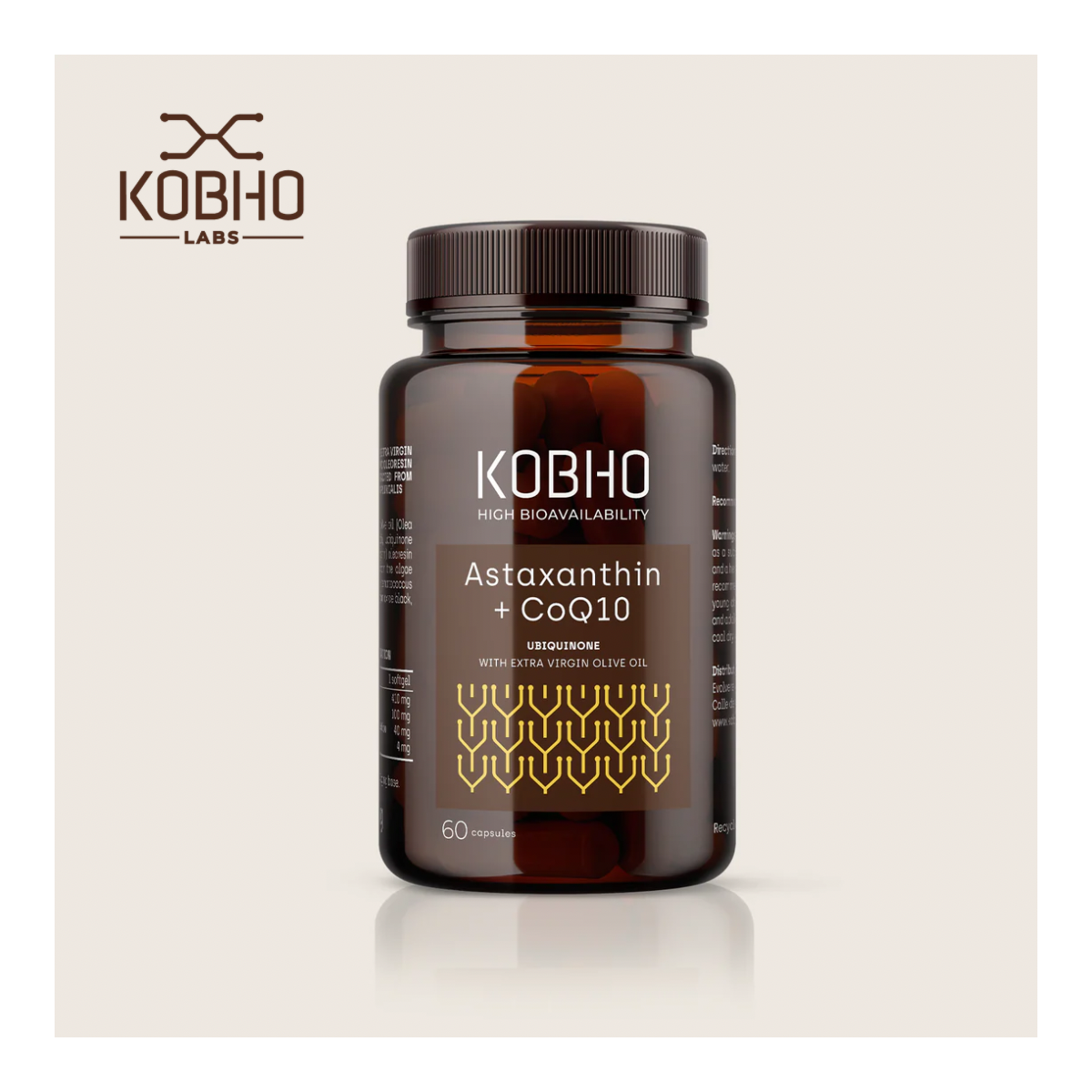 KOBHO ASTAXANTINA + COQ10 60 perlas