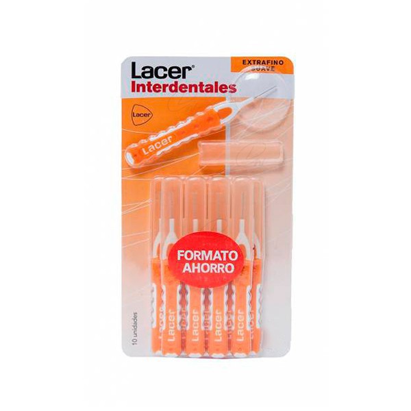 CEPILLO INTERDENTAL EXTRAFINO SUAVE RECTO 10 U