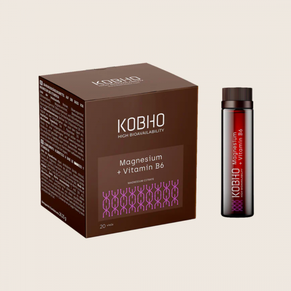KOBHO MAGNESIO + VITAMINA B6 20 VIALES