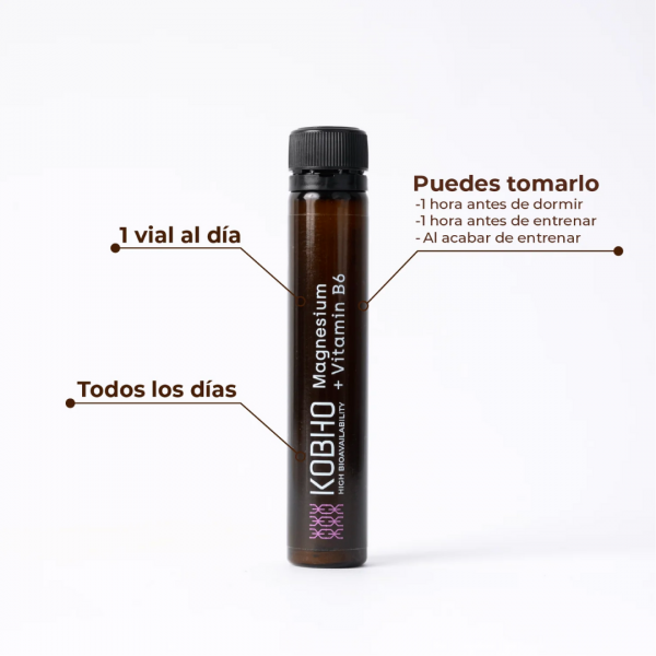 KOBHO MAGNESIO + VITAMINA B6 20 VIALES