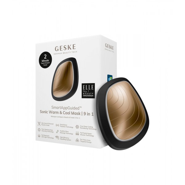 GESKE GESKE Sonic Warm & Cool Mask 9 In 1 Mascarilla led 9 en 1 NEGRO