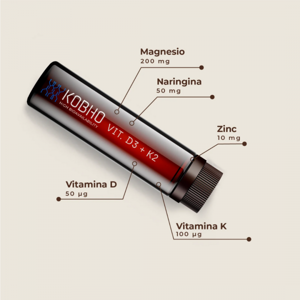 Kobho Vitamina D3 + K2 20 Viales