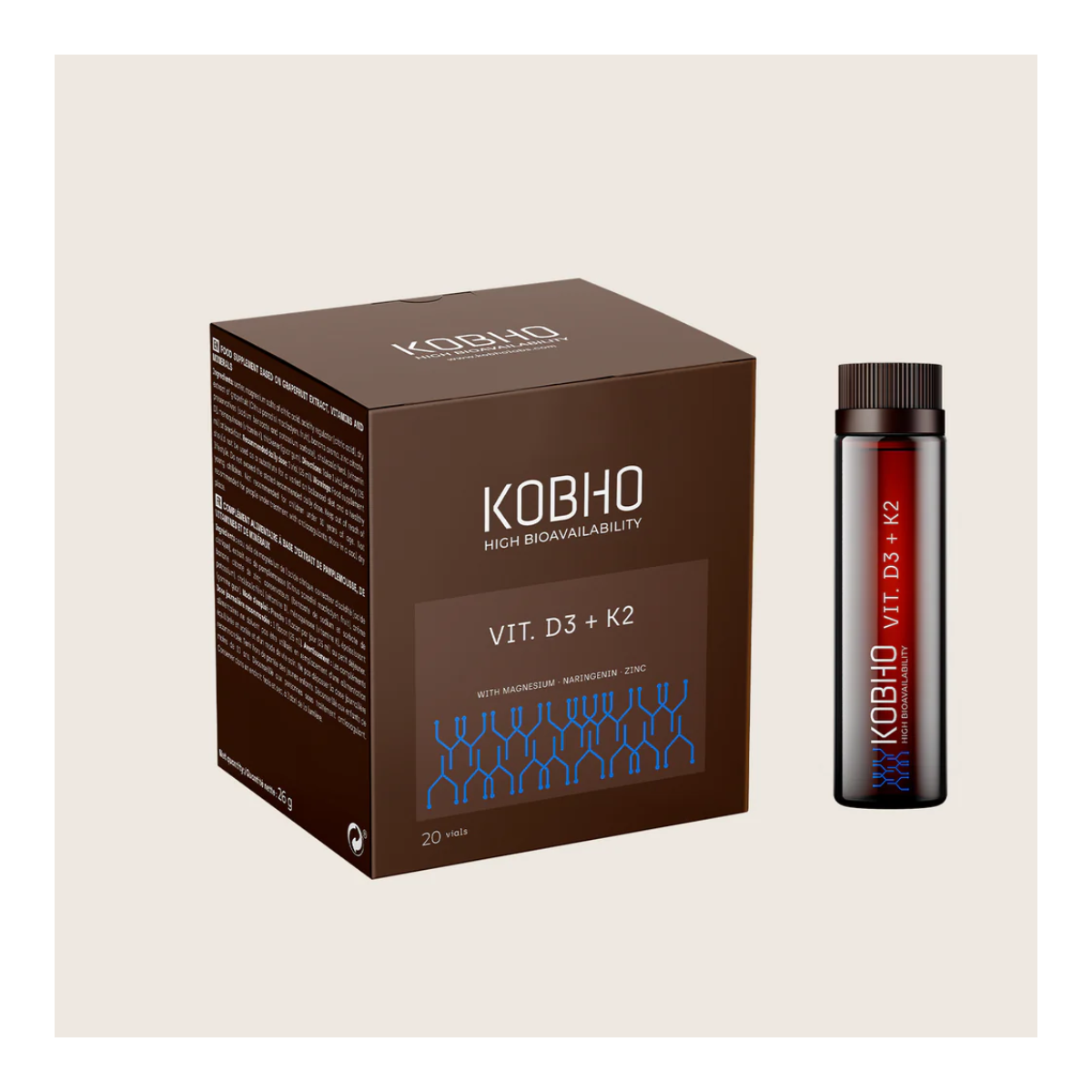 Kobho Vitamina D3 + K2 20 Viales