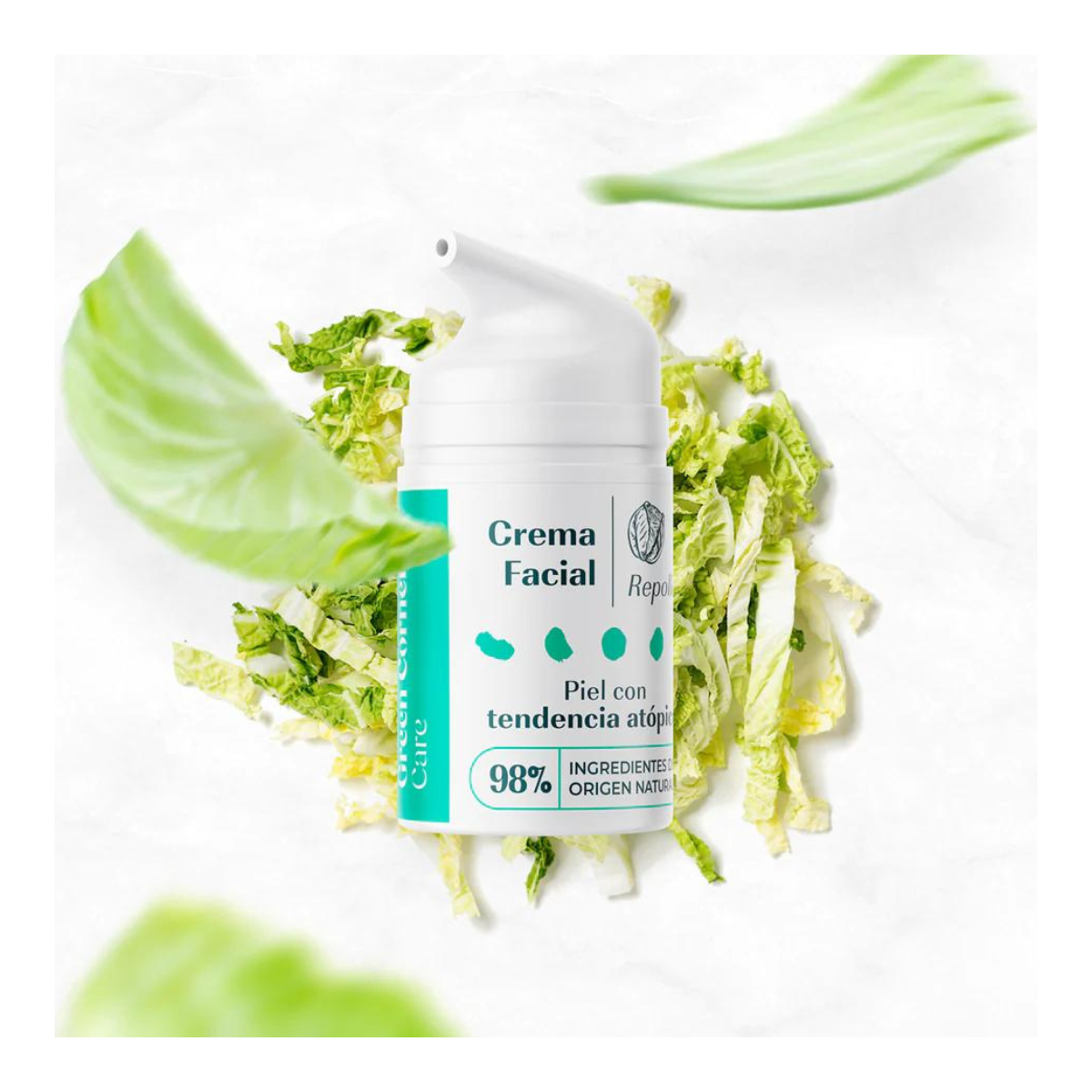 GREEN CORNERSS Crema Facial de Repollo, 50 ml