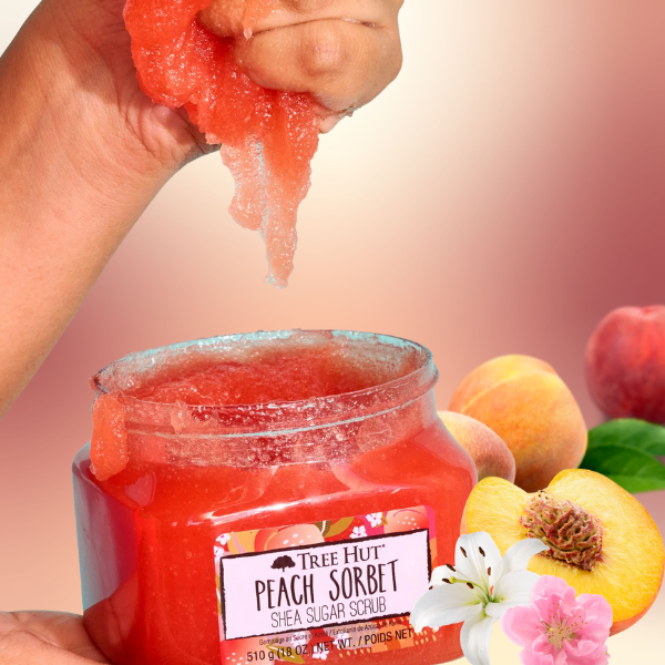 Tree Hut - Exfoliante corporal Shea Sugar Scrub - Peach...