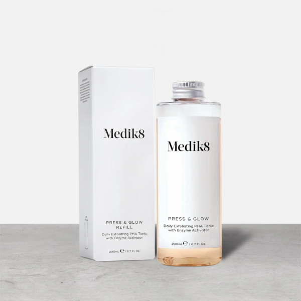 MEDIK8 PRESS & GLOW REFILL 200 ML