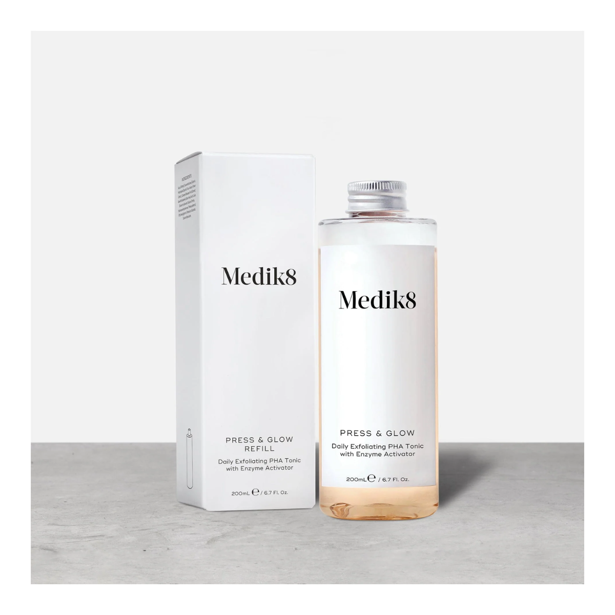 MEDIK8 PRESS & GLOW REFILL 200 ML