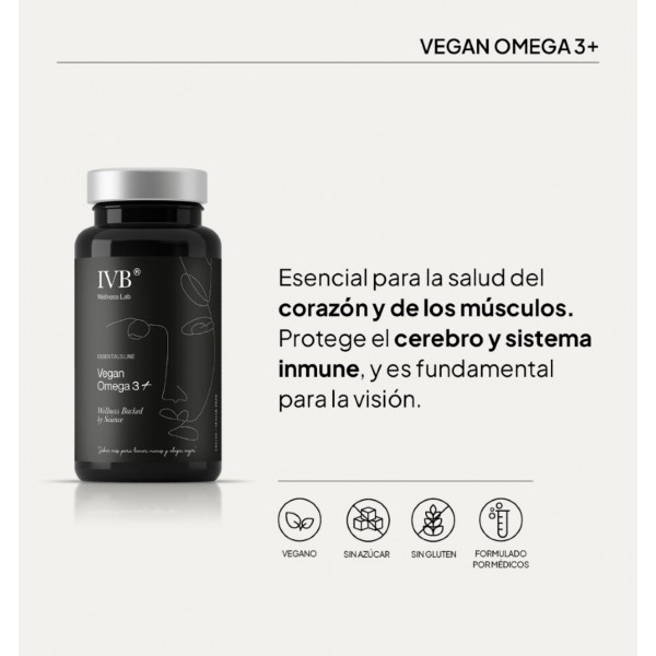 IVB Vegan Omega 3+ 60 Cápsulas