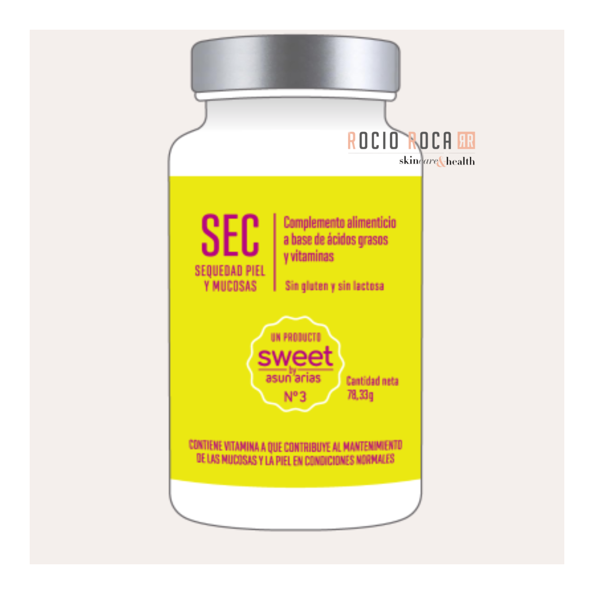 SEC SEQUEDAD PIEL Y MUCOSAS SWEET BY ASUN ARIAS Nº3 60 Perlas