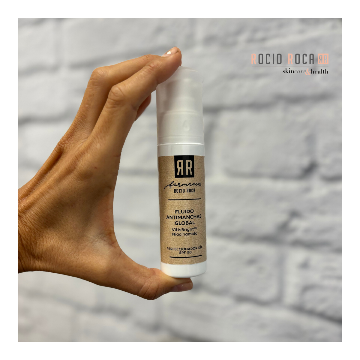 RR Fluido Antimanchas Global - spf50 Tratamiento Aclarante para Rostro y Manos