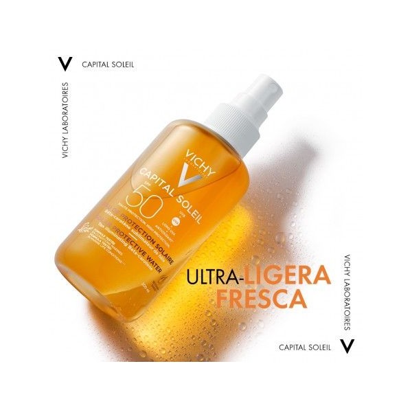 VICHY CAPITAL AGUA SOLAR PROTECTORA - LUMINOSIDAD SPF 50