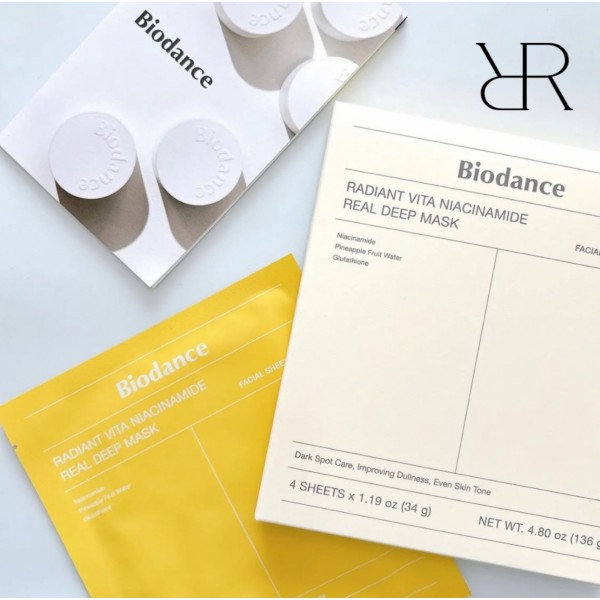 BIODANCE MASCARILLA RADIANT VITA NIACINAMIDE REAL DEEP 1UNID
