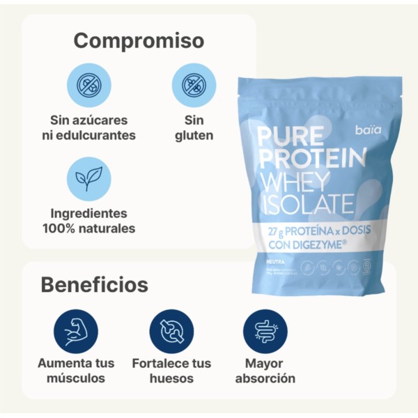 Baia PURE PROTEIN WHEY ISOLATE NEUTRO 750G