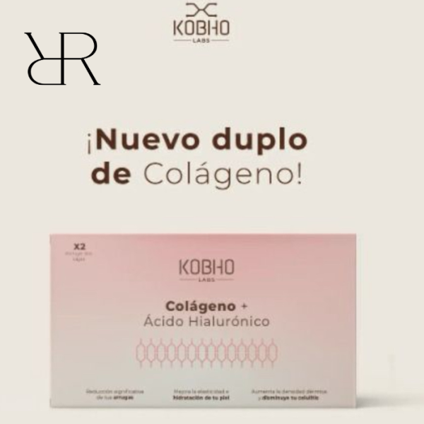 Kobho Labs Duplo Suplemento Colágeno + Ácido Hialurónico,...