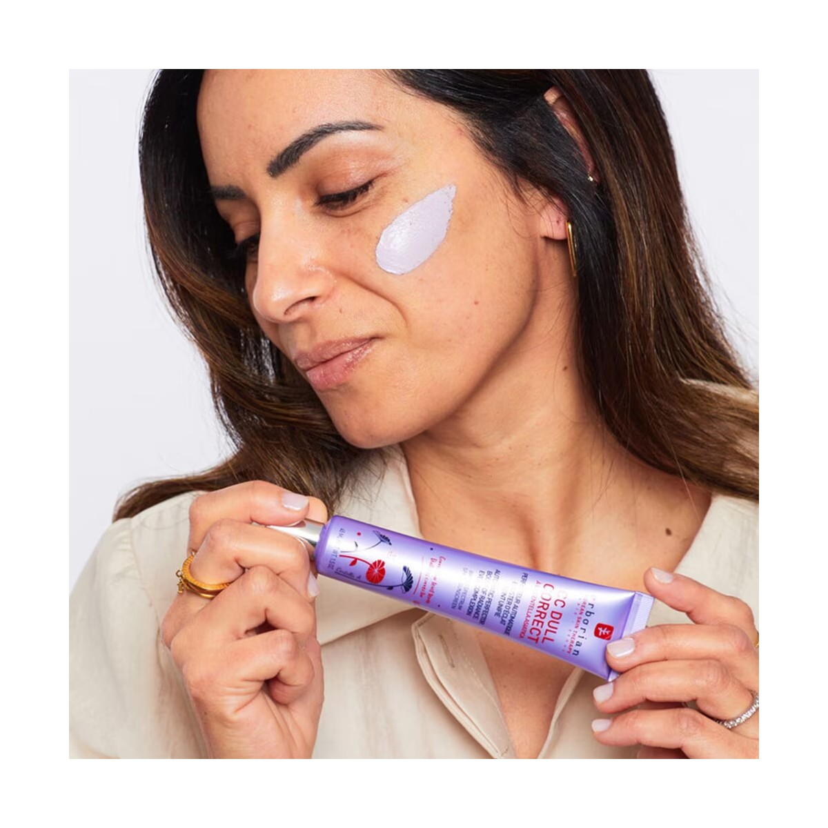 ERBORIAN CC Dull Correct 15ml - Corrector iluminador de tono violeta con PFS25