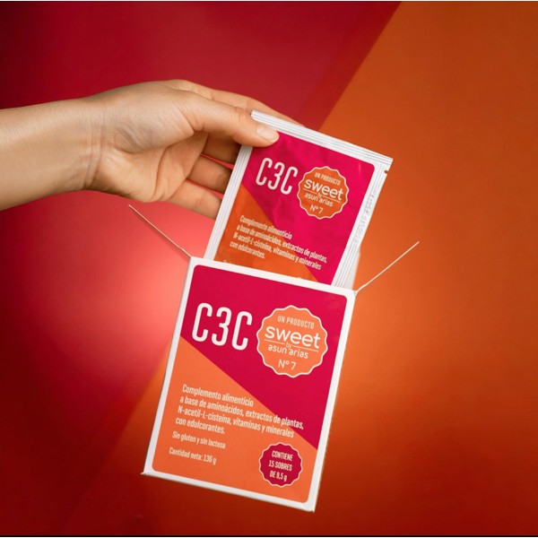 Asun Arias Sweet 7 · C3C Colon, Crohn, colitis ulcerosa, HPI Cicatrizante, antioxidante y antiinflamatorio. 15 sobres