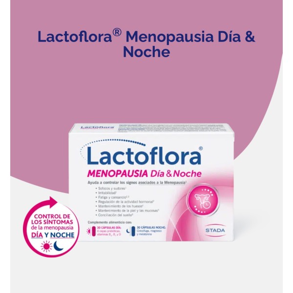 LACTOFLORA MENOPAUSIA DIA Y NOCHE 30+30 cápsulas