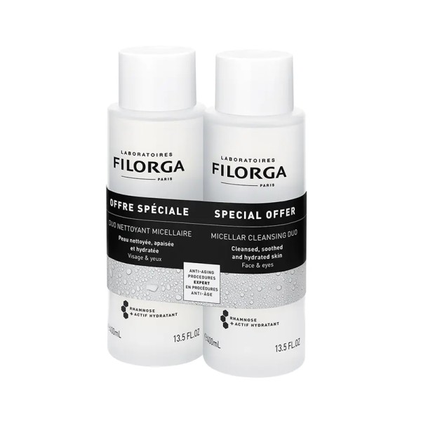 FILORGA pack DUPLO SKIN PRE SOLUTION MICELLAIRE 2 X 400 ML