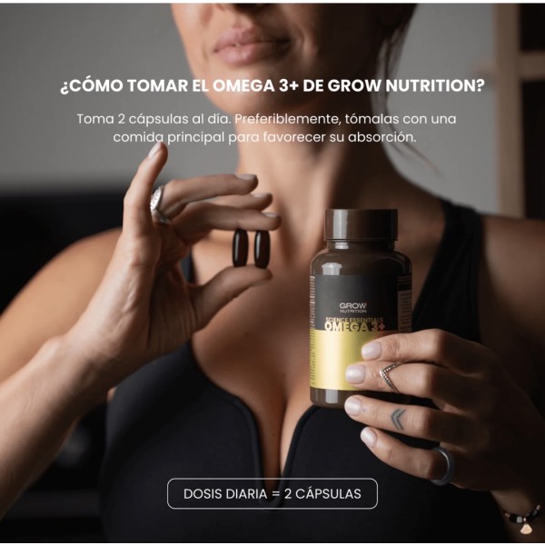 Grow Nutrition Omega 3 + cúrcuma y pimienta negra 60... 2