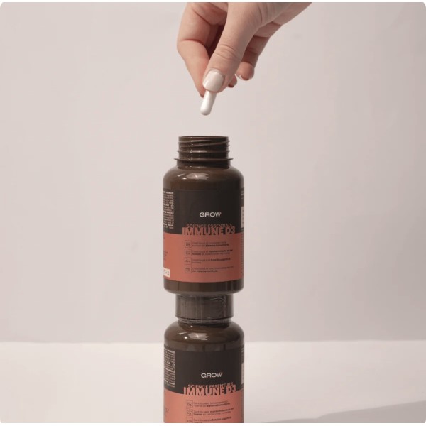 Grow Nutrition IMMUNE D3 Vitamina D3 + K2 + Zinc +...