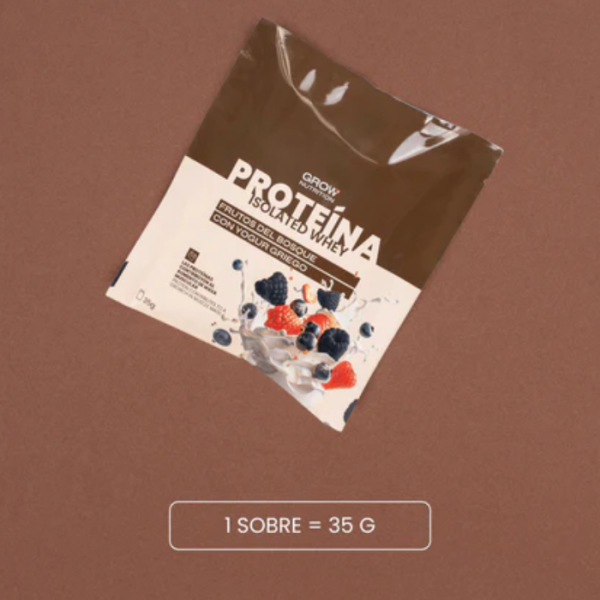 Grow Proteína Monodosis frutos del bosque con yogur 1  Sobre