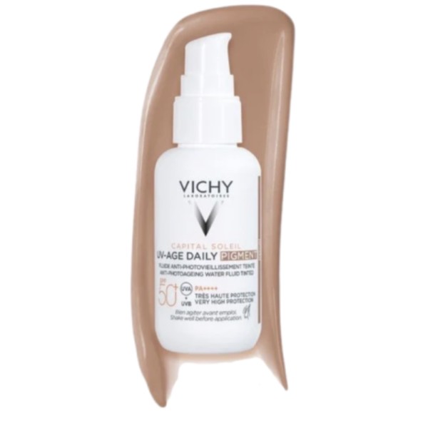 VICHY CAPITAL SOLEIL PIGMENT CLARO  UVAGE DAILY CON COLOR...
