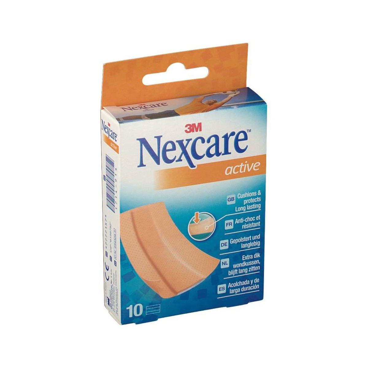 NEXCARE ACTIVE STRIPS BANDA 10 X 6 CM 5 U