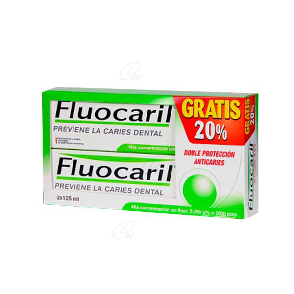 FLUOCARIL BIFLUORE 250 PASTA DENTÍFRICA 2 U DE 125 ML