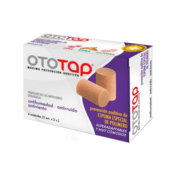 TAPONES OIDOS ESPUMA 6 U